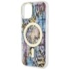 Guess GUHMP14SHLEOPWB iPhone 14 / 15 /13 6.1 niebieski/blue hardcase Leopard MagSafe